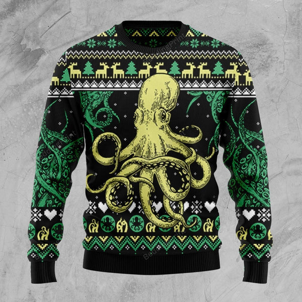 Octopus Cool  Ugly Christmas Sweater | Adult | US2173