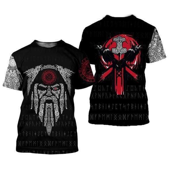 Odin and Raven Tattoo 3D All Over Print | For Men & Women | Adult | HT6241-BehighStyle