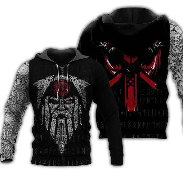 Odin and Raven Tattoo 3D All Over Print | For Men & Women | Adult | HT6241-BehighStyle