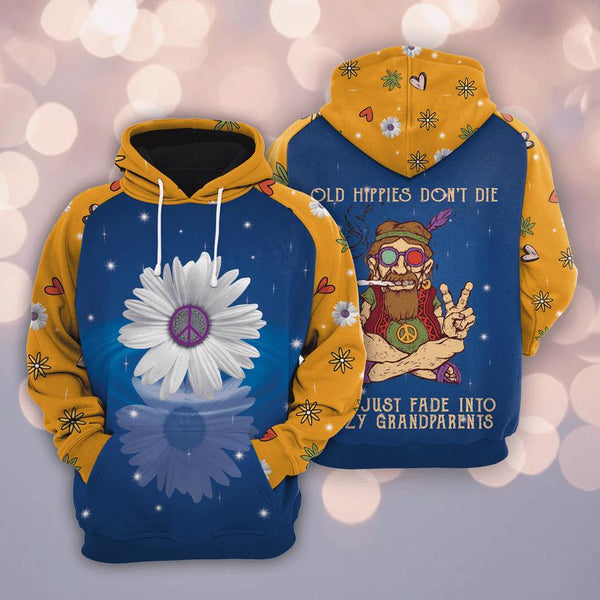 Old Hippie Don't Die 3D All Over Print | Adult | HP2686
