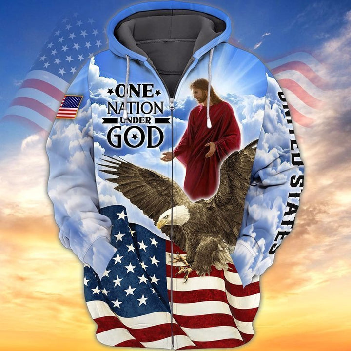 One Nation Under God 3D All Over Print | For Men & Women | Adult | HP1413-BehighStyle