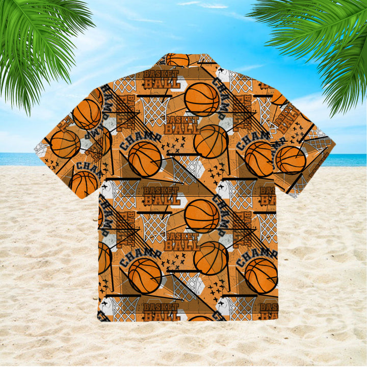 Orange Baseketball Champion Hawaiian Shirt | For Men & Women | HW421-BehighStyle