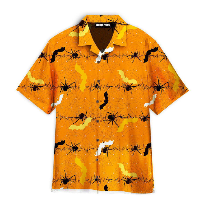 Orange Bright Halloween Hawaiian Shirt | For Men & Women | HW2617-BehighStyle