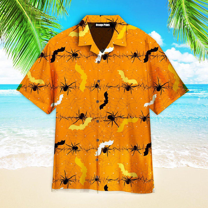 Orange Bright Halloween Hawaiian Shirt | For Men & Women | HW2617-BehighStyle