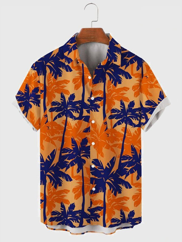 Orange Coconut Vintage Beach Tropical Hawaiian Shirt | HW3014