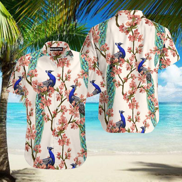 Oriental Peacock Hawaiian Shirt | For Men & Women | HW244-BehighStyle