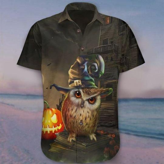 Owl Pumpkin Halloween Hawaiian Shirt | For Men & Women | HW2805-BehighStyle