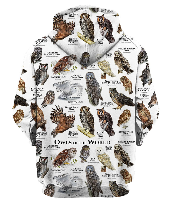 Owls of The World 3D All Over Print | For Men & Women | Adult | HP982-BehighStyle