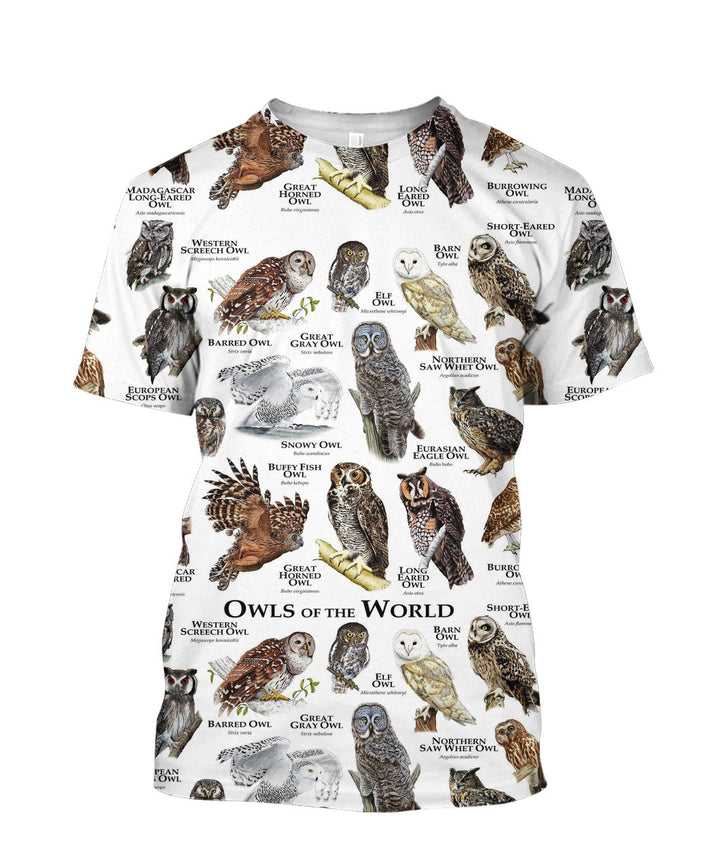 Owls of The World 3D All Over Print | For Men & Women | Adult | HP982-BehighStyle