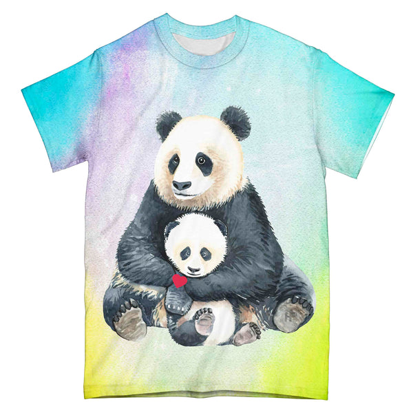 Panda Mom And Baby Tie Dye 3D All Over Print | For Men & Women | Adult | HP814-BehighStyle