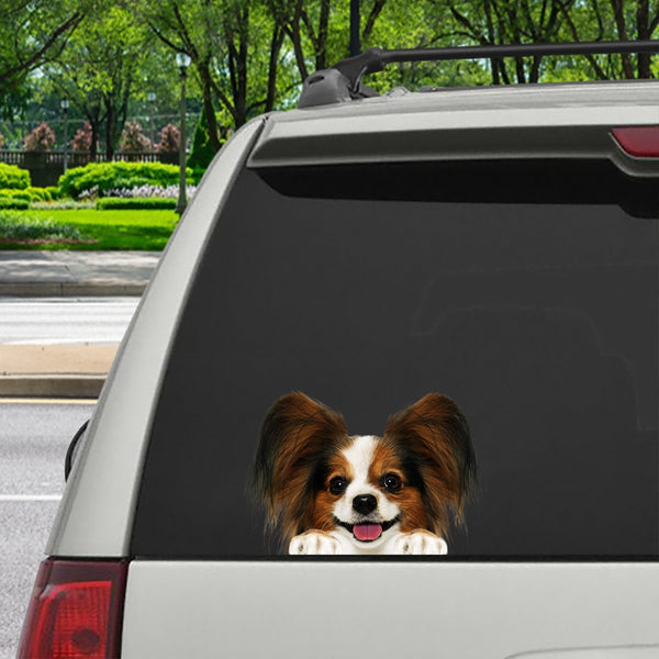 Papillon Car Decal Sticker | Waterproof | PVC Vinyl | CS1252-BehighStyle