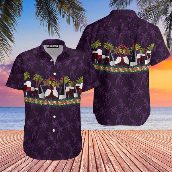 Paradise Red Wine Hawaiian Shirt | For Men & Women | HW227-BehighStyle