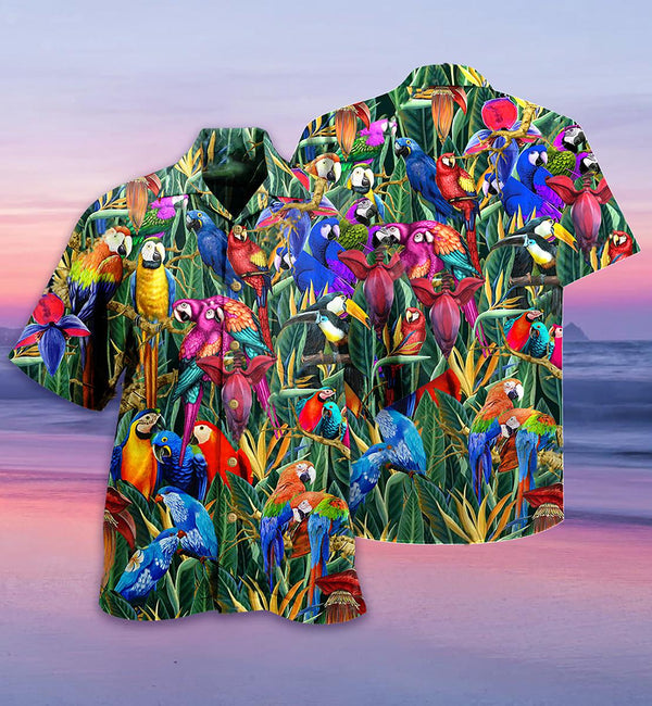 Parrot Amazing Tropical Hawaiian Shirt | For Men & Women | HW1572-BehighStyle