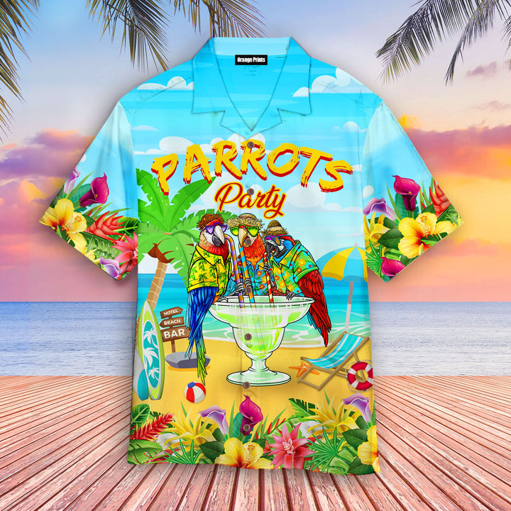 Parrots Party Drink Cocktail Hawaiian Shirt | For Men & Women | HW1819-BehighStyle