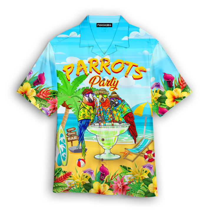 Parrots Party Drink Cocktail Hawaiian Shirt | For Men & Women | HW1819-BehighStyle