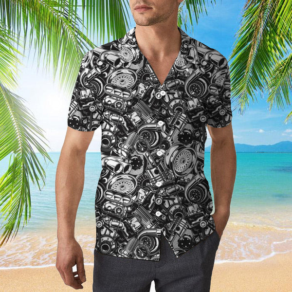 Passion For Motocycle Mechanic Hawaiian Shirt | For Men & Women | HW861-BehighStyle