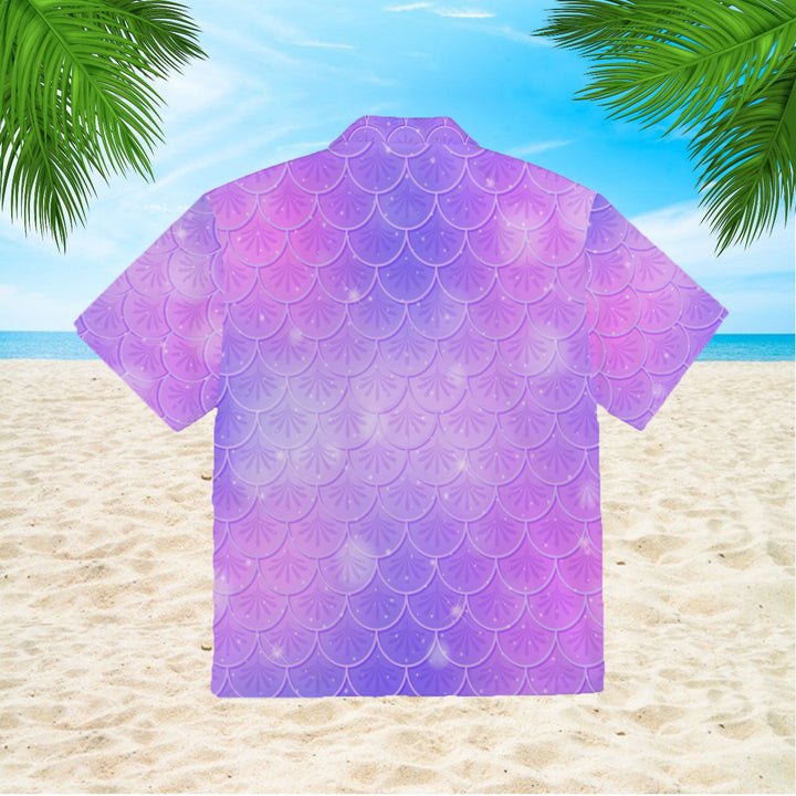 Pastel Violet Mermaid Scale Hawaiian Shirt | For Men & Women | HW394-BehighStyle