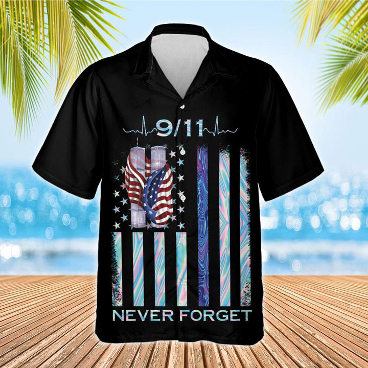 Patriot Day 9/11 Never Forget Hawaiian Shirt | For Men & Women | HW1648-BehighStyle