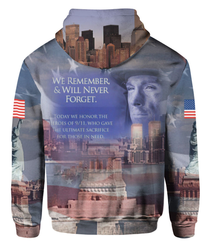 Patriot Day 9.11 Never Forget Twin Tower All Over Print | For Men & Women | Adult | HP780-BehighStyle