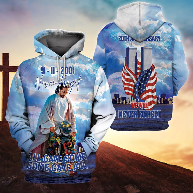 Patriot Day September 11th Jesus Firefighters 3D All Over Print | For Men & Women | Adult | HP788-BehighStyle