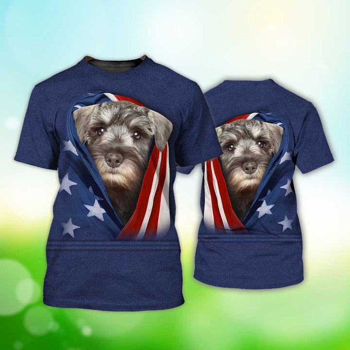 Patriot Schnauzer Dog 3D All Over Print | For Men & Women | Adult | HP768-BehighStyle