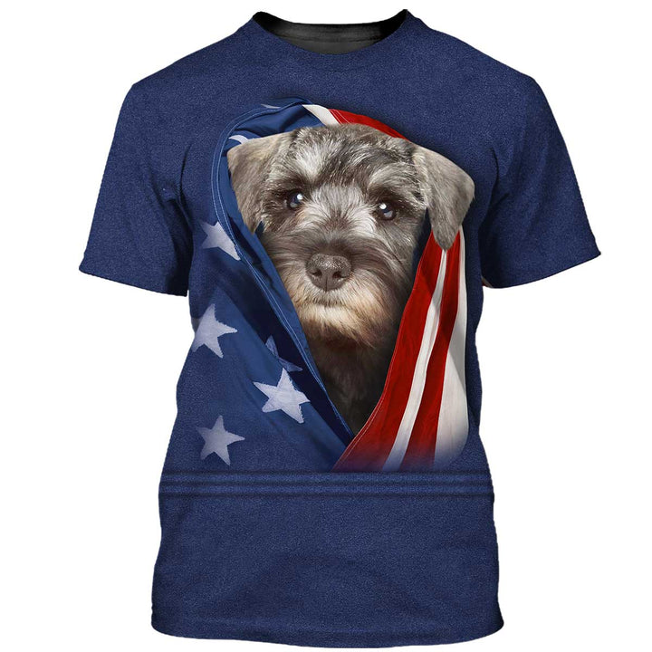 Patriot Schnauzer Dog 3D All Over Print | For Men & Women | Adult | HP768-BehighStyle