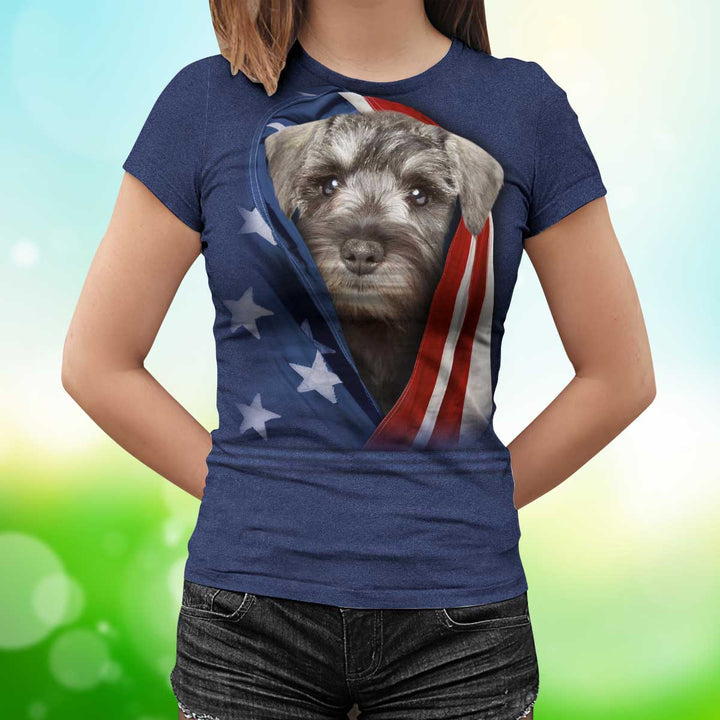 Patriot Schnauzer Dog 3D All Over Print | For Men & Women | Adult | HP768-BehighStyle