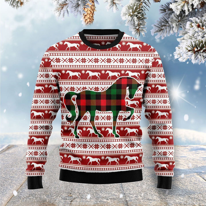 Pattern Horse Ugly Christmas Sweater | For Men & Women | Adult | US1349-BehighStyle