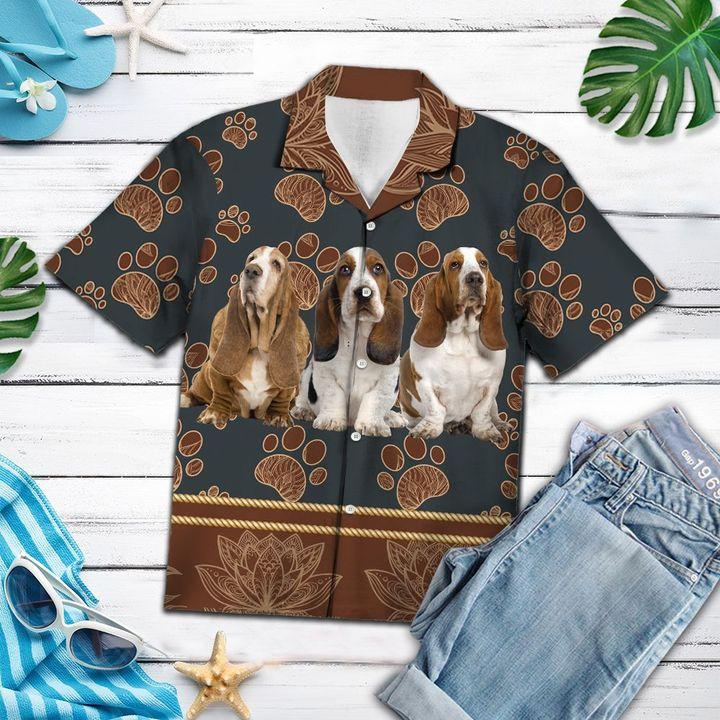 Paw Dog Aloha Hawaiian Shirt | For Men & Women | HW573-BehighStyle