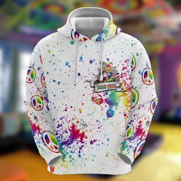 Peace Love Hippie Soul  Custom Name 3D All Over Print | Adult | CN278