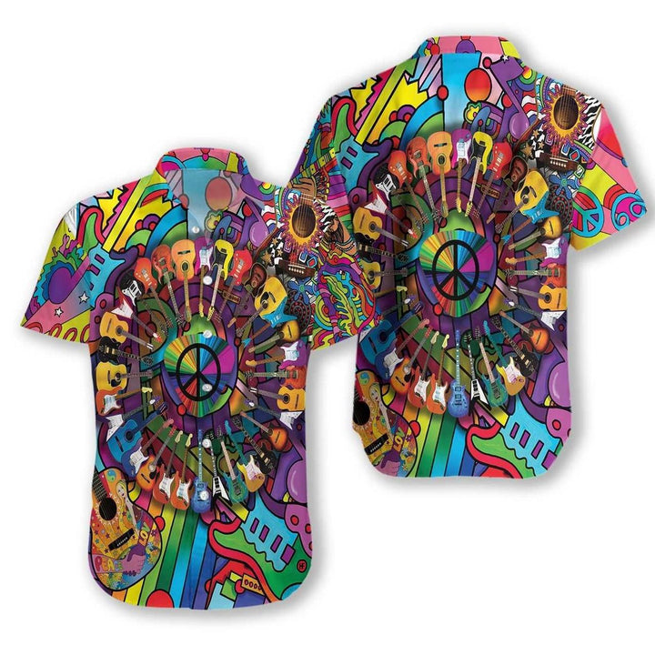 Peace Love Music Hawaiian Shirt | For Men & Women | HW1752-BehighStyle