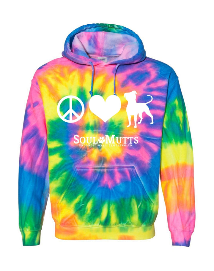 Peace Love Pittie Tie Dye 3D All Over Print | For Men & Women | Adult | HP1303-BehighStyle