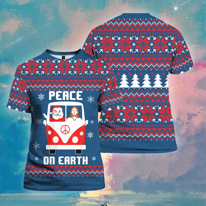 Peace On Earth 3D All Over Print | For Men & Women | Adult | HP1027-BehighStyle