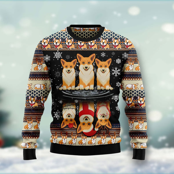 Pembroke Welsh Corgi Dog Ugly Christmas Sweater | Adult | US1844