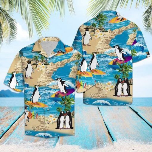 Penguin Hawaiian Shirt | For Men & Women | HW1387-BehighStyle