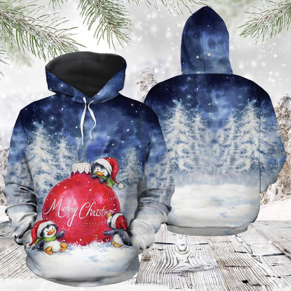 Penguin Merry Christmas 3D All Over Print | Adult |HP2330