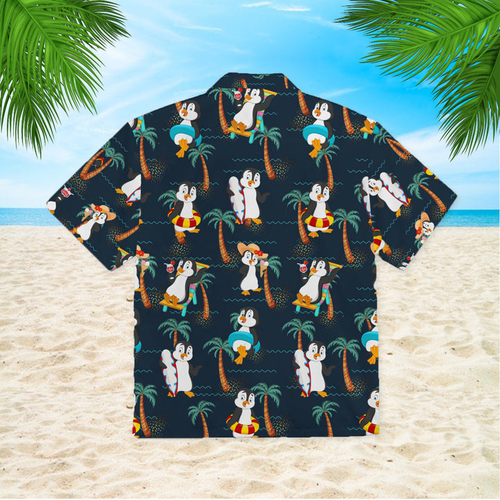 Penguin On Summer Vacation Hawaiian Shirt | For Men & Women | HW999-BehighStyle