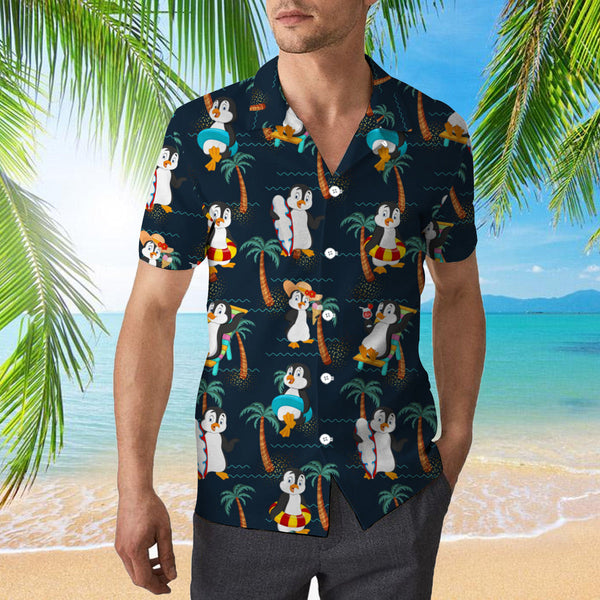 Penguin On Summer Vacation Hawaiian Shirt | For Men & Women | HW999-BehighStyle