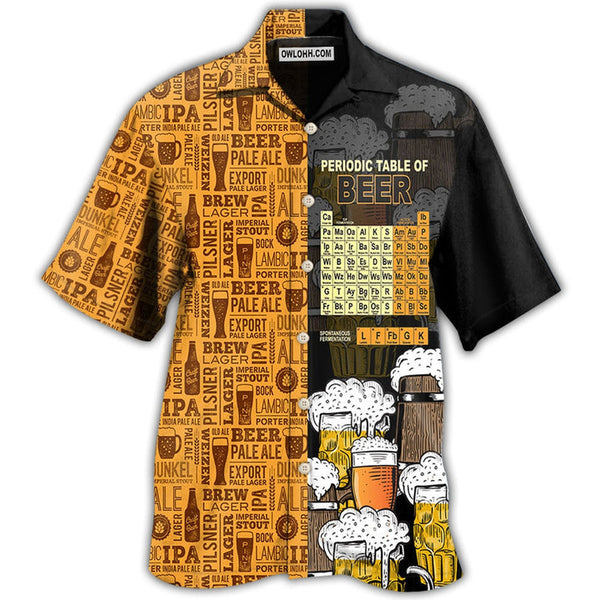 Beer Periodic Table Of Beer Hawaiian Shirt | HW3435