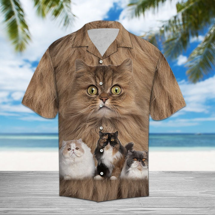 Persian Cat Great Brown Nice Hawaiian Shirt | For Men & Women | HW1360-BehighStyle