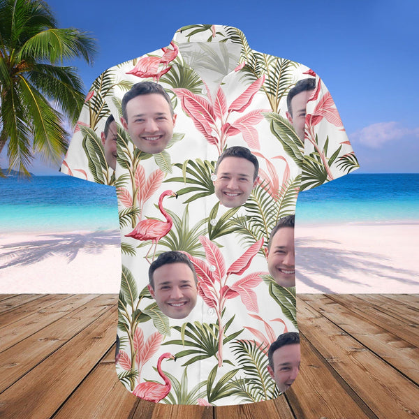 Pet Face Holiday Custom Photo Hawaiian Shirt | P347