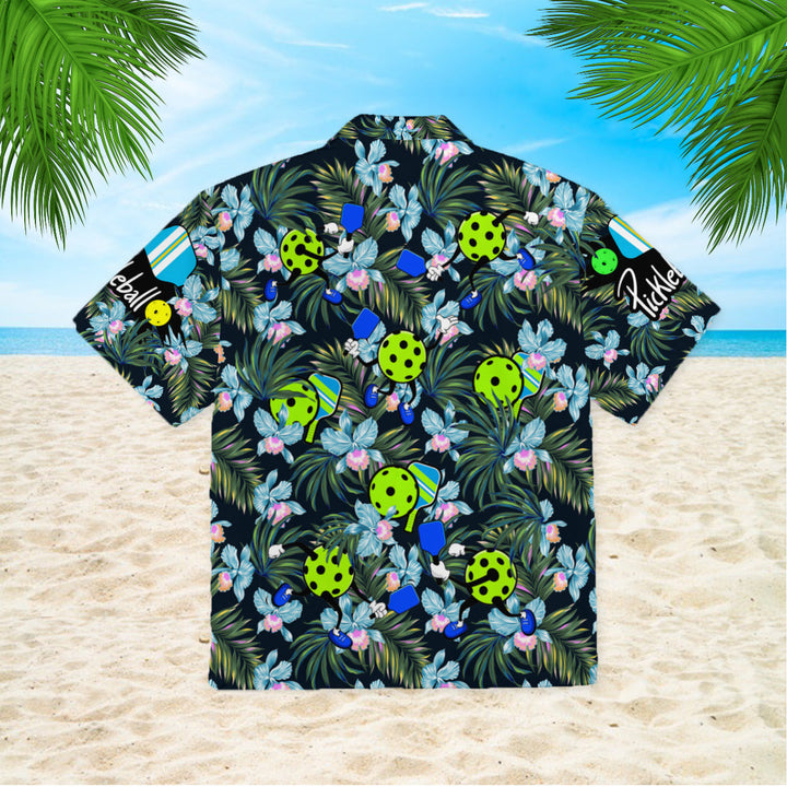 Pickleball And Leaves Pattern Hawaiian Shirt | For Men & Women | HW347-BehighStyle