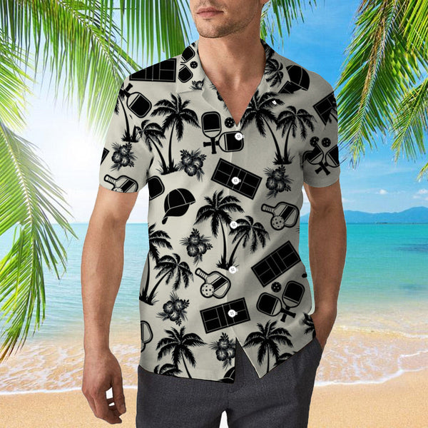 Pickleball Palm Tree Hawaiian Shirt | For Men & Women | HW359-BehighStyle