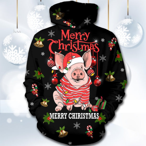 Pig Christmas 3D All Over Print | Adult | HP2383