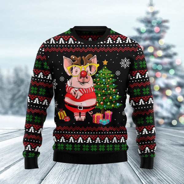 Pig Gorgeous Reindeer Ugly Christmas Sweater | Adult | US1851