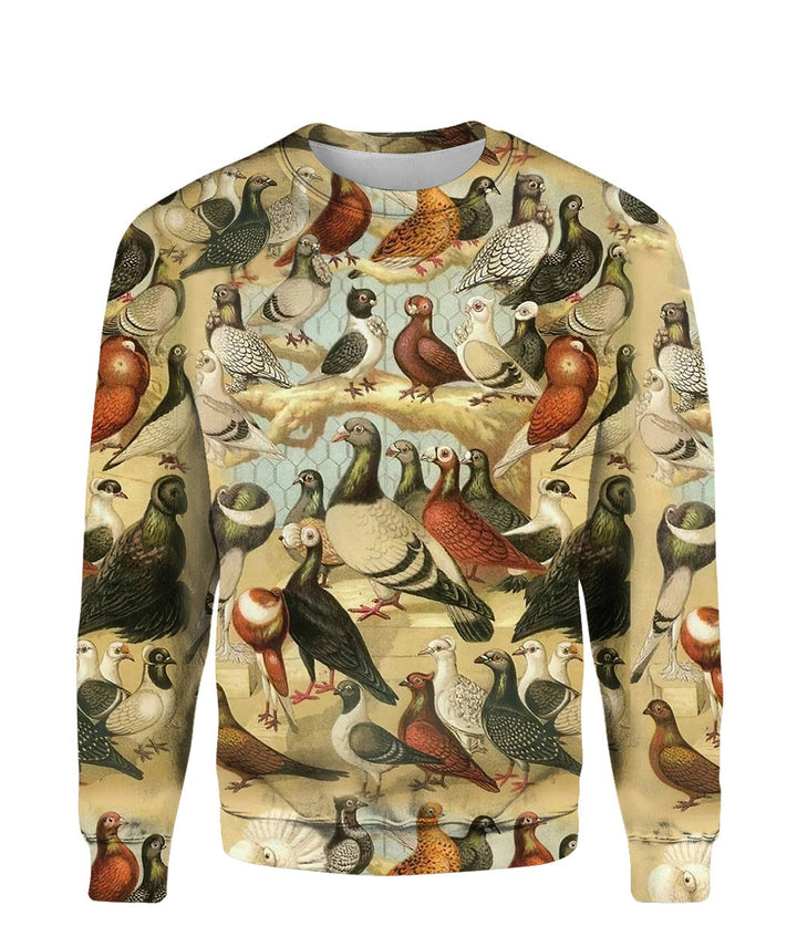 Pigeons 3D All Over Print | For Men & Women | Adult | HP980-BehighStyle