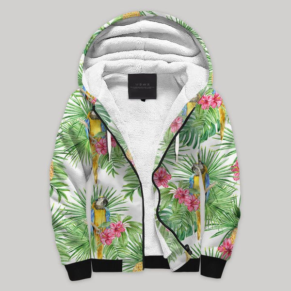 Pineapple Blanket Fleece Zip Hoodie All Over Print | FZ655
