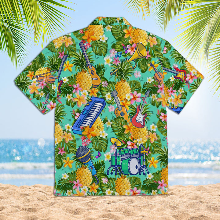 Pineapple Musical Instrument Hawaiian Shirt | For Men & Women | HW2055-BehighStyle