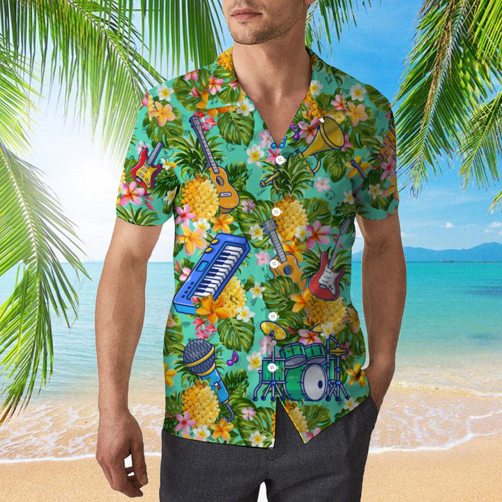 Pineapple Musical Instrument Hawaiian Shirt | For Men & Women | HW2055-BehighStyle