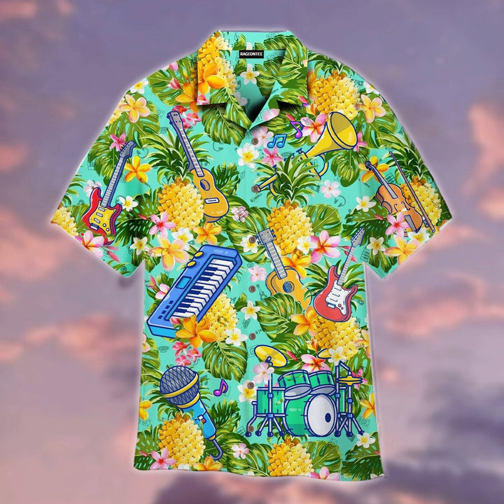 Pineapple Musical Instrument Hawaiian Shirt | For Men & Women | HW2055-BehighStyle